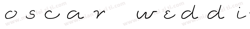 oscar wedding字体转换